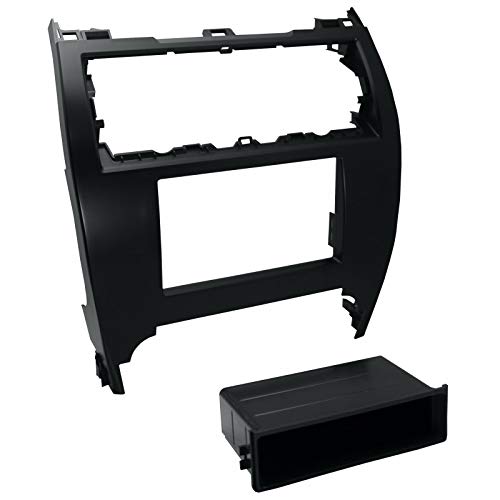 Carxtc Stereo Install Dash Kit Single and Double Din Fits Toyota Camry 2012-2014