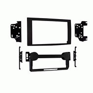 Carxtc Double Din Install Car Stereo Dash Kit for a Aftermarket Radio Fits 2005-2007 Jeep Grand Cherokee Trim Bezel is Painted Matte Black Non Navigation Replacement