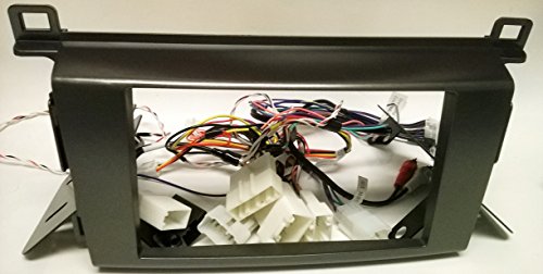 Radio Dash Trim Mounting Kit, Wiring Harnesses, Steering Control Adapter, and Antenna Plug to Install a New Aftermarket Stereo into a Toyota, Rav4, 2013, 2014, 2015