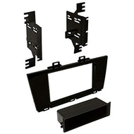 Carxtc Stereo Install Dash Double Din or Single Din Radio Fits Subaru Outback 2015-2017 - Painted Gloss Black