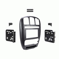 Carxtc Double Din Install Car Stereo Dash Kit for a Aftermarket Radio Fits 2001-2007 Dodge Caravan, Grand Caravan and Chrysler Town and Country Trim Bezel is Black