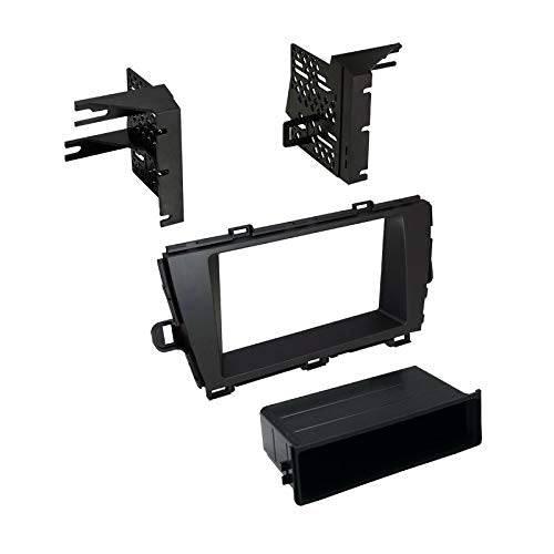 Carxtc Stereo Install Dash Kit Single and Double Din Fits Toyota Prius 2010-2015