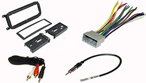 Radio Stereo Install Dash Kit + wire harness + antenna adapter for Dodge Caravan (02-06), Dakota (03-04), Durango (02-03), Intrepid (02-04), Neon(02-04), Ram 3500 (02-05), stratus(02-06), Viper(03-05)