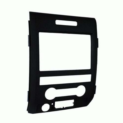 Carxtc Double Din Install Car Stereo Dash Kit for a Aftermarket Radio Fits 2009-2014 Ford F-150 XL W/Cd Trim Bezel is Painted Matte Black Non Navigation Replacement