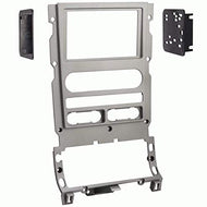 Carxtc Double Din Install Car Stereo Dash Kit for a Aftermarket Radio Fits 2007-2014 Lincoln Navigator 4 X 2 Models Trim Bezel is Painted Silver Non Navigation Replacement