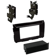 Carxtc Stereo Install Dash Double Din or Single Din Radio Fits Nissan Titan 2016-2018 Painted Gloss Black