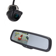 EchoMaster K204M Backup camera kit includes Under Lip Mount Camera (PCAM-201-N) and 4.3 inch rear camera display mirror (PMM-43-PL)