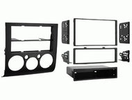 Carxtc Double or Single Din Install Car Stereo Dash Kit for a Aftermarket Radio Fits 2007-2012 Mitsubishi Galant w/Automatic Climate Controls Trim Bezel is Black