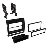 Carxtc Stereo Install Dash Kit Single and Double Din Fits Toyota Tacoma 2012-2015 Painted Metallic Graphite