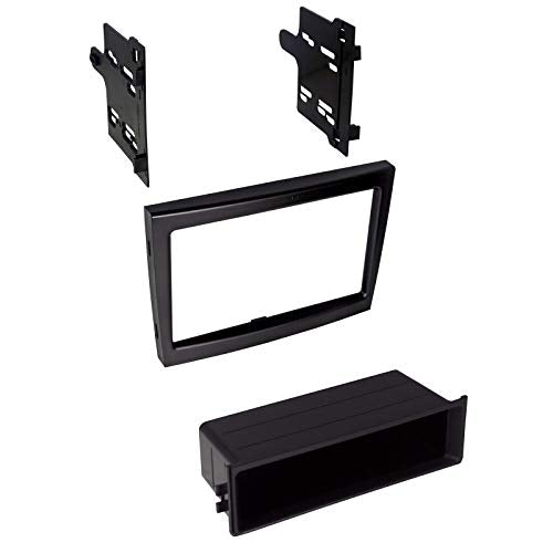 Carxtc Stereo Install Dash Double Din or Single Din Radio Fits Porsche Cayman 2005-2011 - Painted Black