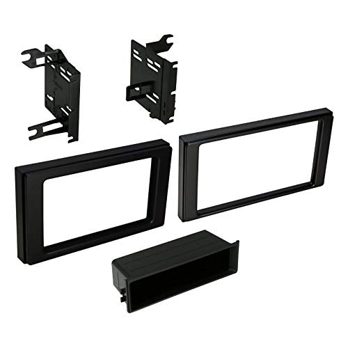 Carxtc Stereo Install Dash Kit Single and Double Din Fits Toyota Tacoma 2016-2018 Fits Base Model Only