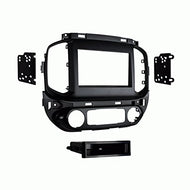 Carxtc Double or Single Din Install Car Stereo Dash Kit for a Aftermarket Radio Fits 2019-2020 Chevrolet Colorado Trim Bezel is Metal Grey