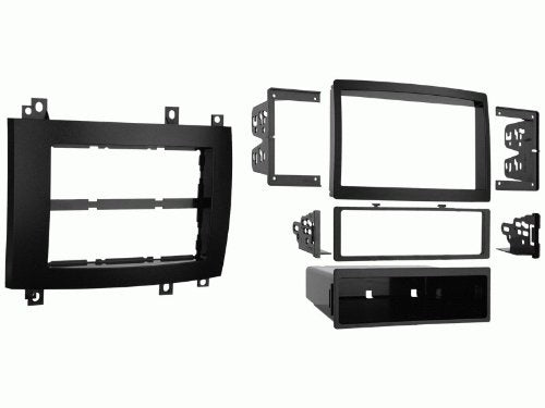 Carxtc Double or Single Din Install Car Stereo Dash Kit for a Aftermarket Radio Fits 2004-2006 Cadillac SRX Trim Bezel is Black