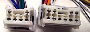Factory Radio Replacement Wires That Plug into The Original Radio from a Nissan, Altima, 1995, 1996, 1997