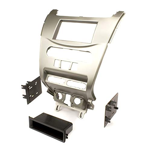 Carxtc Stereo Install Dash Kit Double Din and Single Din Fits Ford Focus 2008-2011 - Silver Color