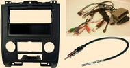 Radio Stereo Install Black Dash Kit (Single/Double din) + Steering Control Wiring + canbus Wire Harness + Antenna Adapter for Ford Escape (08-12), Mazda Tribute (2009-2012), Mercury Mariner (09-2010)