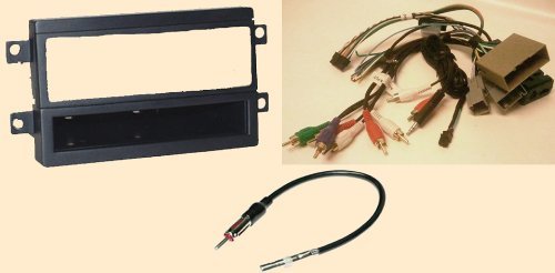 Radio Stereo Install Single Din Dash Kit + Steering control wiring + canbus wire harness + antenna adapter for - Ford Freestyle (2006-2007), Mustang (2005-2009), Mercury Mountaineer 2006-2007