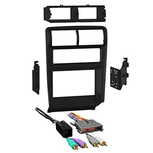 Metra 95-5703B Double DIN Dash Kit + Amplified Harness Combo for Select 1994-2000 Ford Mustang