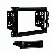 Carxtc Double or Single Din Install Car Stereo Dash Kit for a Aftermarket Radio Fits 2015-2016 Chrysler 200 LX Trim w/ 3-inch Screen Trim Bezel is Black