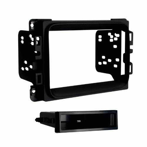 Carxtc Double or Single Din Install Car Stereo Dash Kit for a Aftermarket Radio Fits 2014-2016 Jeep Cherokee Sport Trim Trim Bezel is Black
