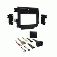 Carxtc Double Din Install Car Stereo Dash Kit for a Aftermarket Radio Fits 2013-2015 Chevy Malibu W/Auto Climate Control Trim Bezel is Painted Matte Black to Match The Factory Dash