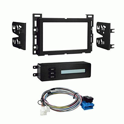 Carxtc Double Din Install Car Stereo Dash Kit for a Aftermarket Radio Fits 2008 Chevy Malibu Classic Trim Bezel is Painted Matte Black
