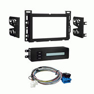Carxtc Double Din Install Car Stereo Dash Kit for a Aftermarket Radio Fits 2005-2006 Chevy Cobalt W/Onstar Trim Bezel is Painted Matte Black