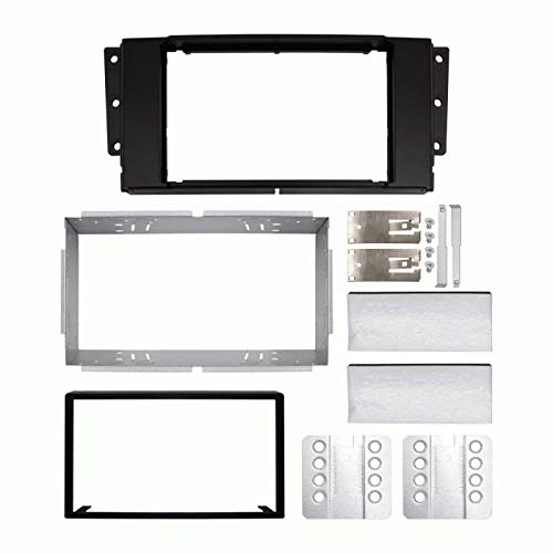Carxtc Double Din Install Car Stereo Dash Kit for a Aftermarket Radio Fits 2006-2009 Land Rover Range Rover Sport Trim Bezel is Painted to Match The Factory Finish