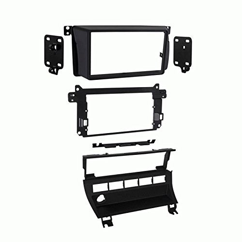 Carxtc Double Din Install Car Stereo Dash Kit for a Aftermarket Radio Fits 2001-2006 BMW M3 5 Separate Buttons Trim Bezel is Painted Matte Black