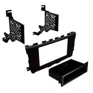 Carxtc Stereo Install Dash Double Din or Single Din Radio Fits Nissan Altima 2013-2018 - Black Colored - 2018 Sedan Only