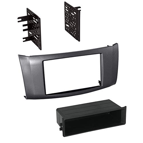 Carxtc Stereo Install Dash Double Din or Single Din Radio Fits Nissan Sentra 2013-2017 Painted Sentra Gray