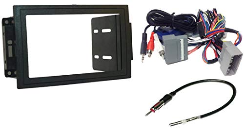 Radio Install Double Din Dash Kit, Retains Steering Controls, Wire Harness, Antenna Adapter to Replace a Nav. System: Fits Dodge Magnum (05-07), Ram (06-07), Commander (06-07) Jeep Compass (07-08)