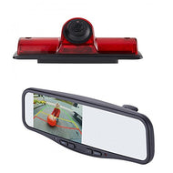 EchoMaster NVK4R Nissan NV 2011-16 Commerical Grade Backup camera kit includes Custom Fit Camera (PCAM-NV4-N) and 4.3 inch Rear Camera Display Mirror (PMM-4322-COM-PL)