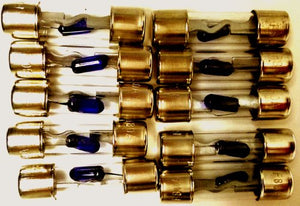 CARXTC AGU Glass Fuse 10 Pack - 40 Amp, Gold with LED (LED Lights up When Fuse Blows)