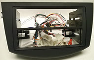 Radio Dash Trim Black Texted Mounting Kit, Wiring Harnesses and Steering Control Adapter to Install a New Aftermarket Stereo into a Toyota, Rav4, 2006, 2007, 2008, 2009, 2010, 2011, 2012